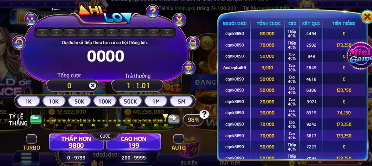 Chinh Phục Minigame Hilo Tại RikVip Nhận Thưởng Cực Lớn Mỗi Vòng Quay