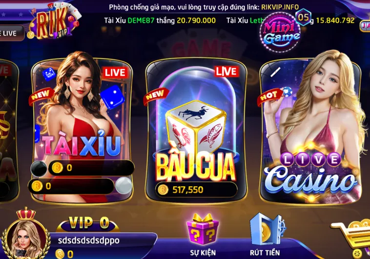 Casino Livestream Tại RikVip Sòng Bài Trực Tuyến Đẳng Cấp Thượng Lưu