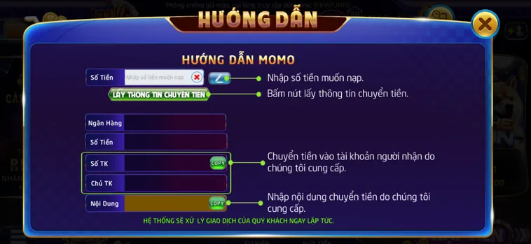 Hướng Dẫn Nạp Tiền RikVip Chi Tiết Và Nhận Ưu Đãi Khủng Cho Tân Thủ