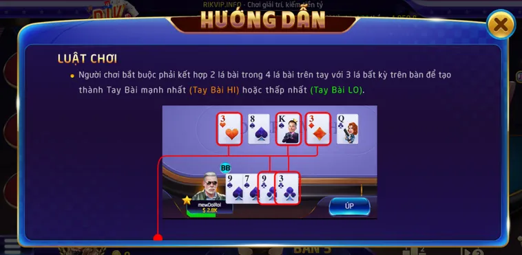 Omaha Poker 6 Tại RikVip Trải Nghiệm Đấu Trí Đẳng Cấp Quốc Tế