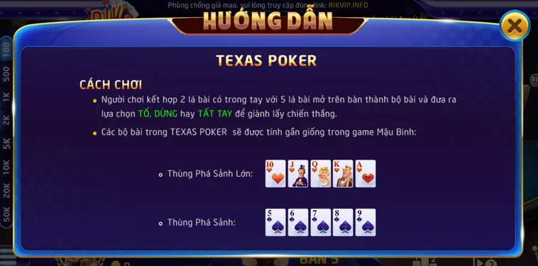 Chinh Phục Đấu Trường Trí Tuệ Texas Poker Tại Hệ Thống RikVip