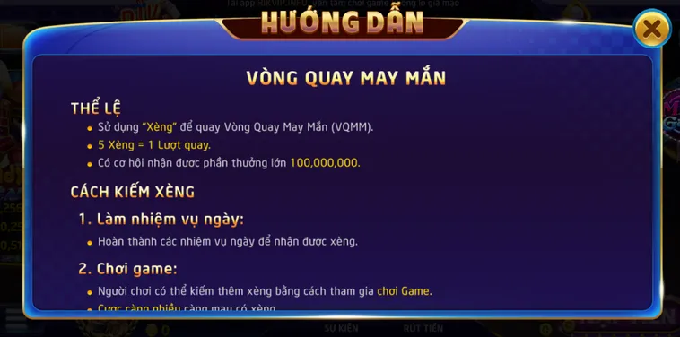 Săn Thưởng Minigame Vòng Quay May Mắn Tại RikVip Nhận Quà Khủng Mỗi Ngày